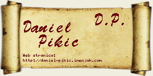 Daniel Pikić vizit kartica